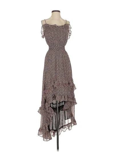 Pre-owned Patterson J. Kincaid Cocktail Dress In Brown
