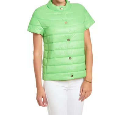 Patty Kim Audrey Puffer Jaacket In Kelly Green