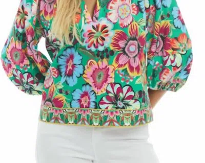 Patty Kim Como Carnival Blouse In Multi