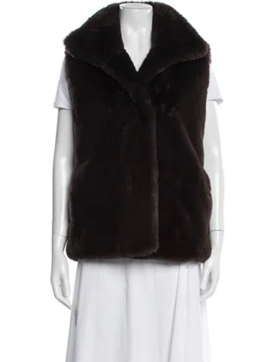 Pre-owned Patty Kim Faux Fur Jacket In Multi