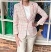 Shop Patty Kim Holly Notch Jacket In Multi Tweed
