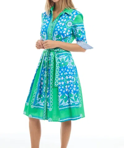 Patty Kim Kelly Midi Dress In Etro Cobalt In Green
