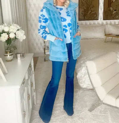 Patty Kim Lauren Vest In Baby Blue