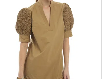 Patty Kim Lucca Dress In Tan In Green