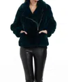 Patty Kim Motorcycle Jacket In Hunter In Green