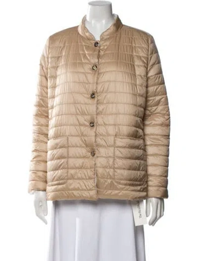 Pre-owned Patty Kim Nylon Down Jacket In Neutrals