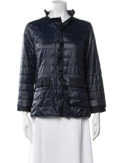 Pre-owned Patty Kim Nylon Jacket In Blue