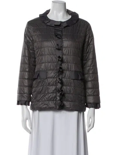 Pre-owned Patty Kim Nylon Jacket In Gray