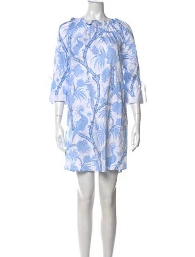 Pre-owned Patty Kim Printed Mini Dress In Multi