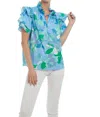 Patty Kim St. Martin Top In Calypso Blue In Multi