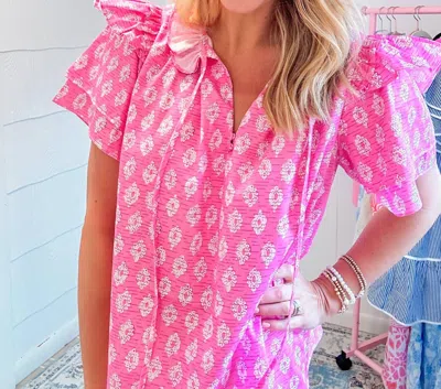 Patty Kim St. Martin Top In Magenta In Pink