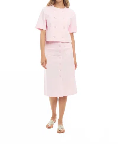 Patty Kim St Tropez Jacket In Powder Pink