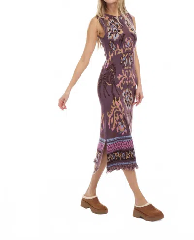 Patty Kim Women's Camille Knit Dress In Mocha Jacquard In Multi