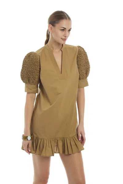 Patty Kim Women's Lucca Dress In Tan In Multi