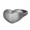 Paukst Studio Women's Silver Textured Heart Ring