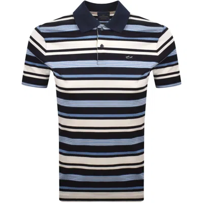 Paul &amp; Shark Paul And Shark Aqua Touch Polo T Shirt Navy