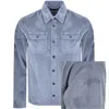 Paul &amp; Shark Paul And Shark Corduroy Overshirt Blue In Blue