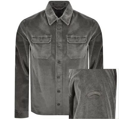 Paul &amp; Shark Paul And Shark Corduroy Overshirt Grey In Gray