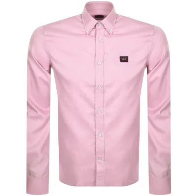 Paul &amp; Shark Paul And Shark Cotton Long Sleeved Shirt Pink