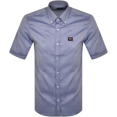 Paul &amp; Shark Paul And Shark Cotton Short Sleeved Shirt Blue