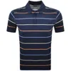 Paul &amp; Shark Paul And Shark Cotton Striped Polo Navy
