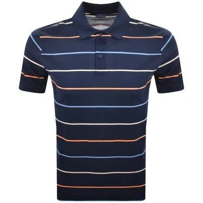 Paul &amp; Shark Paul And Shark Cotton Striped Polo Navy