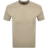 Paul &amp; Shark Paul And Shark Embroidered Logo T Shirt Beige In Neutral