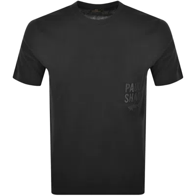 Paul &amp; Shark Paul And Shark Embroidered Logo T Shirt Black