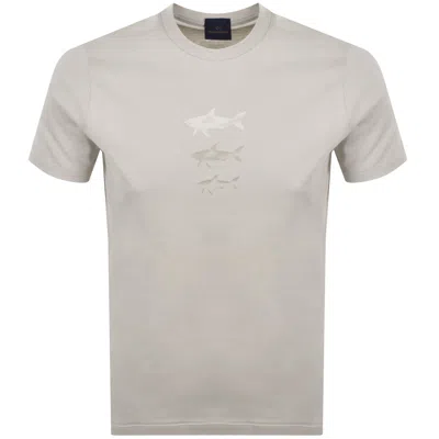 Paul &amp; Shark Paul And Shark Graphic T Shirt Beige In Neutral