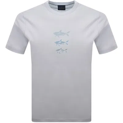 Paul &amp; Shark Paul And Shark Graphic T Shirt Blue
