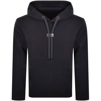 Paul &amp; Shark Paul And Shark Logo Badge Hoodie Navy In Blue