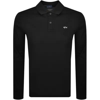 Paul &amp; Shark Paul And Shark Logo Polo T Shirt Black
