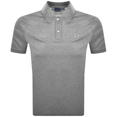 Paul &amp; Shark Paul And Shark Logo Polo T Shirt Medium Grey