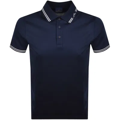 Paul &amp; Shark Paul And Shark Logo Polo T Shirt Navy In Blue