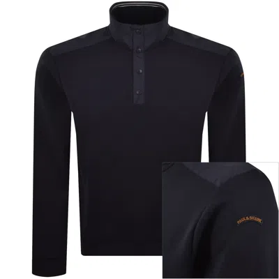 Paul &amp; Shark Paul And Shark Logo Sweatshirt Black In Blue