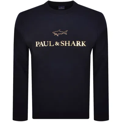 Paul &amp; Shark Paul And Shark Logo Sweatshirt Navy