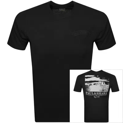 Paul &amp; Shark Paul And Shark Logo T Shirt Black