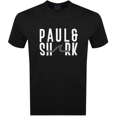 Paul &amp; Shark Paul And Shark Logo T Shirt Black