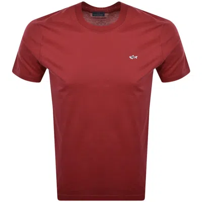Paul &amp; Shark Paul And Shark Logo T Shirt Red