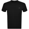 Paul &amp; Shark Paul And Shark Metal Logo T Shirt Black In Black