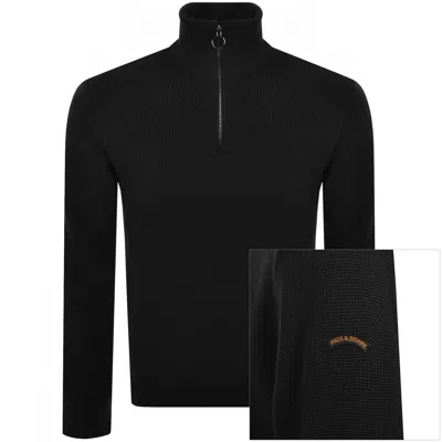 Paul &amp; Shark Paul And Shark Moon Badge Knit Jumper Black