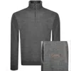 Paul &amp; Shark Paul And Shark Moon Badge Knit Jumper Grey In Gray