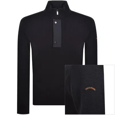 Paul &amp; Shark Paul And Shark Moon Badge Knit Jumper Navy