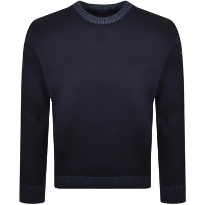 Paul &amp; Shark Paul And Shark Moon Badge Knit Jumper Navy