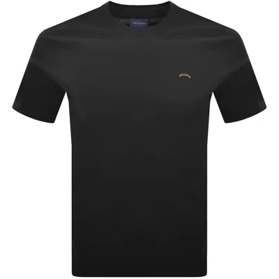 Paul &amp; Shark Paul And Shark Moon Badge T Shirt Black