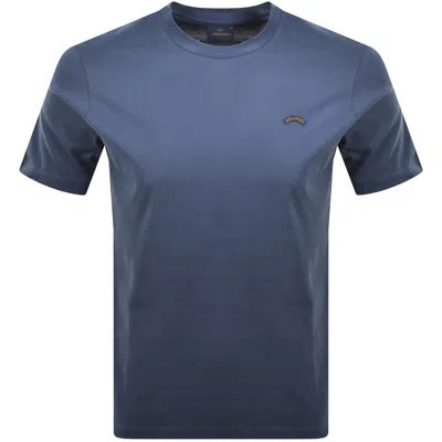 Paul &amp; Shark Paul And Shark Moon Badge T Shirt Blue