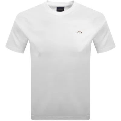 Paul &amp; Shark Paul And Shark Moon Badge T Shirt White