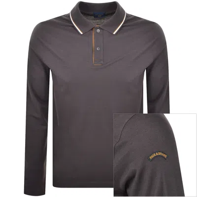 Paul &amp; Shark Paul And Shark Polo T Shirt Charcoal Grey In Gray