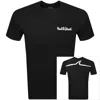 Paul &amp; Shark Paul And Shark Printed Logo T Shirt Black In Black