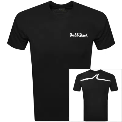 Paul &amp; Shark Paul And Shark Printed Logo T Shirt Black